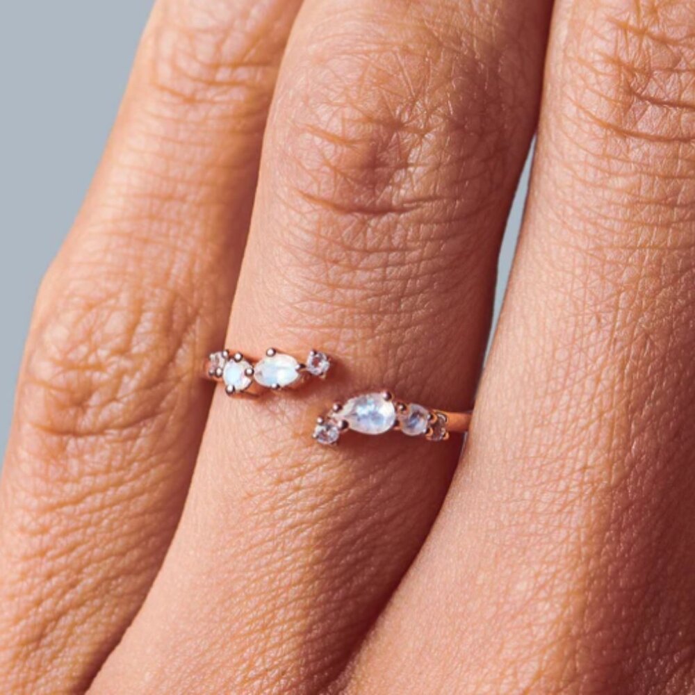 Moon Magic Flourish Adjustable Ring - image 2